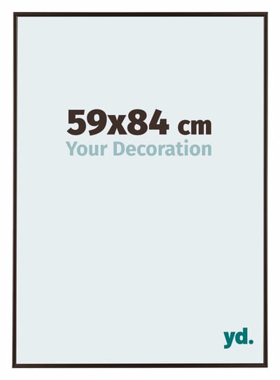 Your Decoration - Fotolijst 59x84 cm - Kunststof - Antraciet - Evry