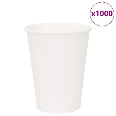 vidaXL - Papieren - koffiekopjes - 1000 - st - 12oz - 300 - ml - wit