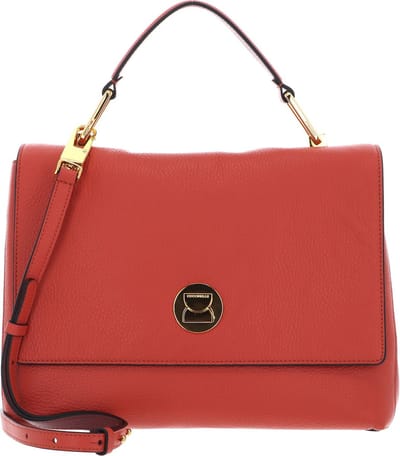 COCCINELLE Leren Handtas Schoudertas Liya Handbag Grena. Red / Rosew Lichtrood