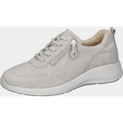 Sneakers met twee ritssluitingen - steengrijs - Gr. 5 van Goldner Fashion