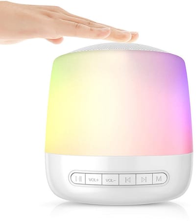 White Noise Machine - Slaapapparaat met 28 Ononderbroken Natuurlijke Kalmerende Geluiden, Multifunctionele Luidspreker voor Huis, Kantoor en Reis