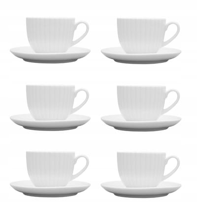 Lubiana Daisy Porseleinen Kopjes & Schotels (12-delig, 6 personen)