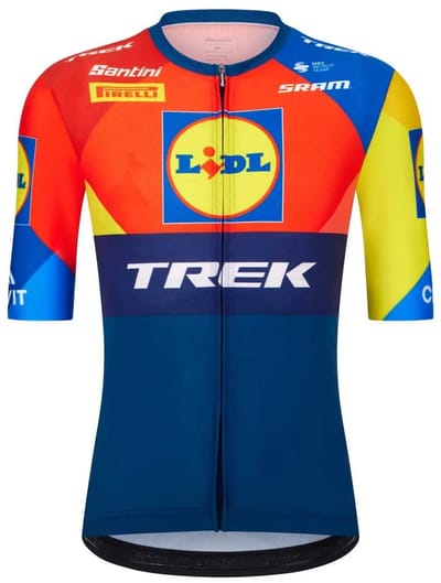 Santini Replica Lidl-trek 2025 Korte Mouw Wielertrui Veelkleurig XS Man