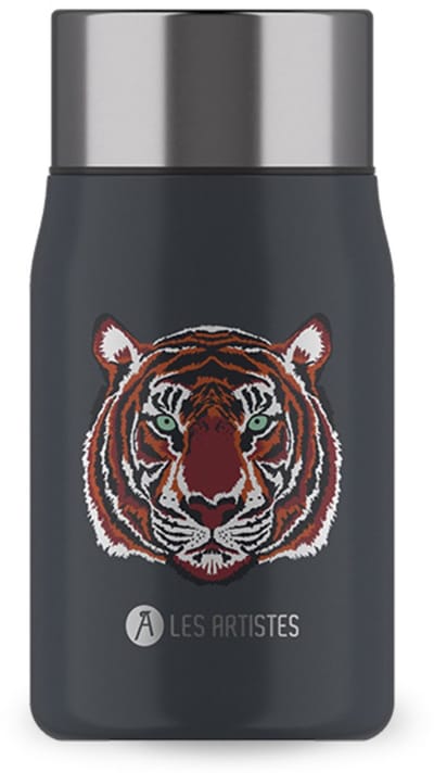 Les Artistes Paris - Food jar 700ml - met lepel - geïsoleerd - Tiger - LP-A2316