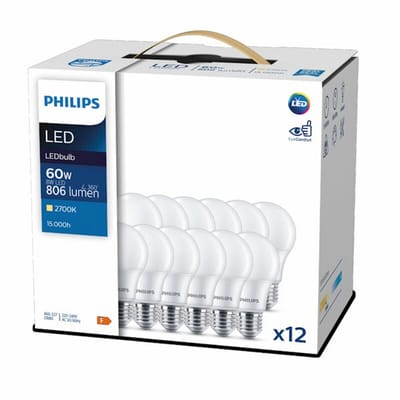 OP=OP Voordeelpack 12x Philips CorePro LED A60 8W 2700K 806lm mat | E27 | Extra Warm Wit | 8 watt | 15.000 Branduren