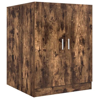 vidaXL - Wasmachinekast - 71x71,5x91,5 - cm - gerookt - eikenkleurig