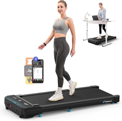 Opvouwbare Loopband met Max. Snelheid 6 km/u en 5% Hellingshoek - Geschikt voor Onder Bureau