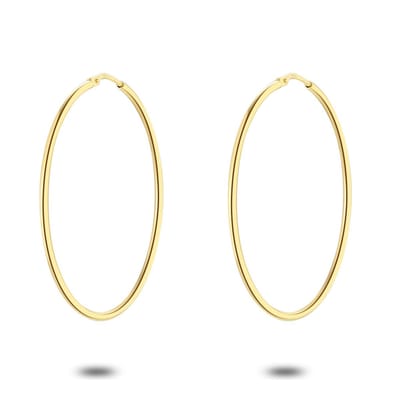 Twice As Nice Oorringen in 18kt verguld zilver, 43 mm