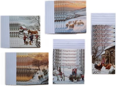 Kerstkaarten – 25 Stuks - Prettige Kerstdagen – 10 x 14 cm – K-184