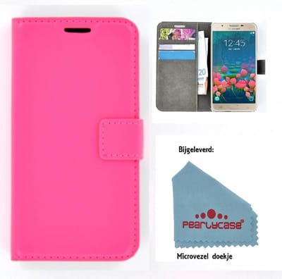 Pearlycase® Geschikt voor Samsung Galaxy J7 Prime 2 (2018) - Smartphone Hoesje Wallet Bookstyle Case Roze