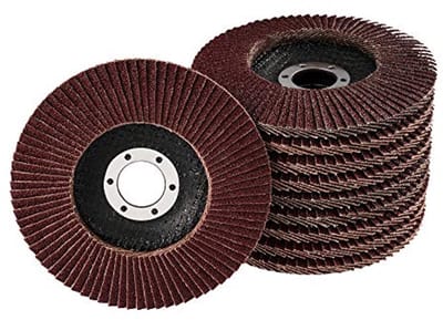 Lamellenschijven set - Slijpschijven - Metaal bewerken - Grof ontroesten - 10 stuks 125 mm - Bruin