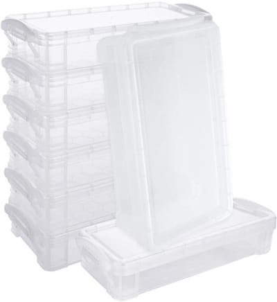 Allecto - Stapelbare Pennenbak - 8 Stuks - Duidelijke Pennendozen met