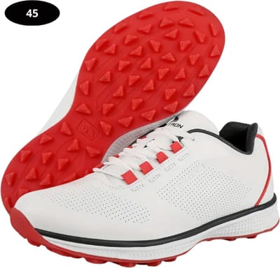 Livano Golfschoenen Heren - Sneakers - Golfkleding - Golfschoenen Antislip - Waterdicht - Golfen - Rood 45