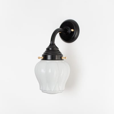 Buitenlamp - Wandlamp Eden Curve Zwart - Art Deco Trade