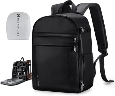 Lichtgewicht en waterdichte cameratas van 13 L voor professionele fotografie, geschikt voor Sony, Canon en Nikon, met voorvakken en statiefhouder