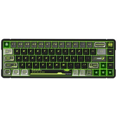 Royalaxe X68 Volledig Aluminium 65% Gaming Toetsenbord   Gateron HE Magnetische Switch   68-Toetsen US Lay-out Bedraad Mechanisch Toetsenbord   Hall