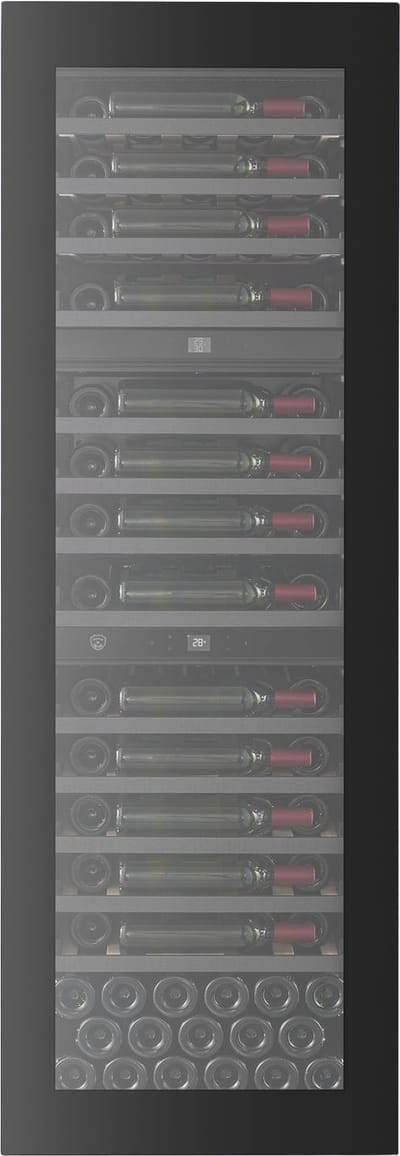 Nestor M Inbouw Wijnkoelkast NWVE395GN1 - 3 zones - 2 inverter compresseurs - PushOpen - Geventileerd - 3 kleuren LED - Koolstoffilter - 36 dB