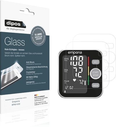 dipos – 2x Pantserfolie geschikt voor Emporia BPM-V20 | 9H Screenprotector