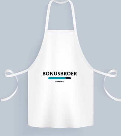 Akyol - bonusbroer loading Keukenschort - Broer - ochtendkoffie laden - verjaardagscadeau - verjaardag - cadeau - cadeautje voor broer - broer artikelen - kado - geschenk - gift - 82 bij 71 cm