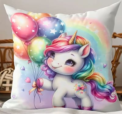 Rainbow Dreams Collection Kussenhoes - Eenhoorn - Unicorn - 45 x 45 cm