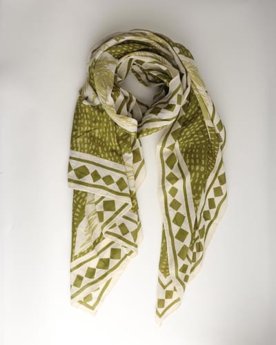 Palmboom Pareo Dames 90x180 cm – Kaki – 100% Katoen – Sarong – Strand Omslagdoek – Zomersjaal 3-in-1