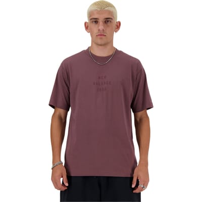 New Balance Iconic Collegiate Graphic T-shirt Grijs