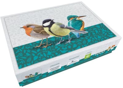 Puzzel (1.000 stukjes): Drie vogels, Elwin van der Kolk, Vogelbescherming Nederland