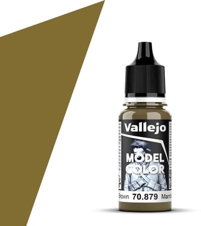 Vallejo Hobbyverf Acrylverf - 70879 Model Color Green Brown - Acryl Verf flesje - 17 ml