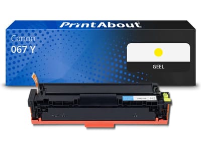 PrintAbout huismerk Toner 067 Y Geel Geschikt voor Canon