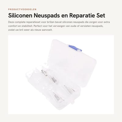 Dailygoods- Neuspads Bril Siliconen 15mm - Neuspads Zelfklevend - Antislip Neuspads - Vervangbare Neuspads - Geschikt voor Brillen - Eenvoudig te Gebruiken - Brillenpads