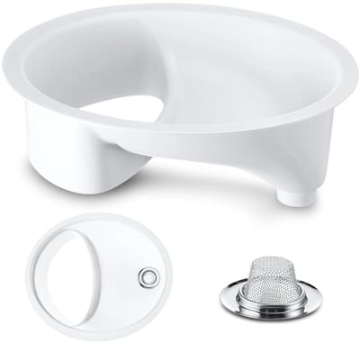Urine Afscheider - Compost Toilet - Geur Vrij Maken - Efficiënte Scheiding - 32.5 x 28.5 cm - Wit