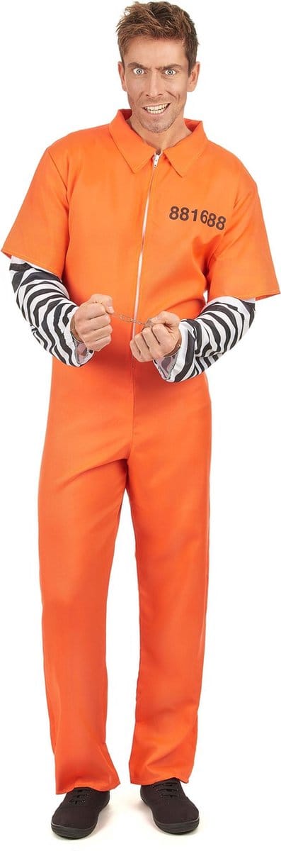 Gevangene kostuum voor mannen - Verkleedkleding - Maat M