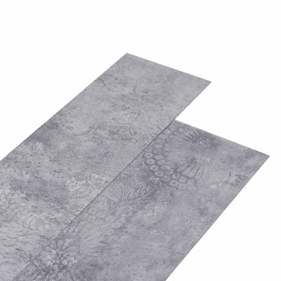 vidaXL - Zelfklevende - Vloerplank - Cement - Grijs - 4,46 - m² - 32 - st - PVC
