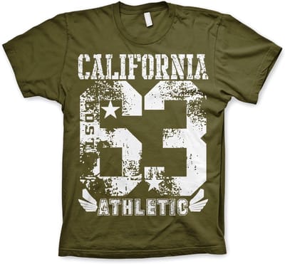 Hybris California 63 sport-T-shirt, olijfgroen