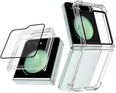 CaseBoutique TPU Case hoesje geschikt voor Samsung Galaxy Z Flip 7 FE - Effen Transparant - TPU (Zacht)