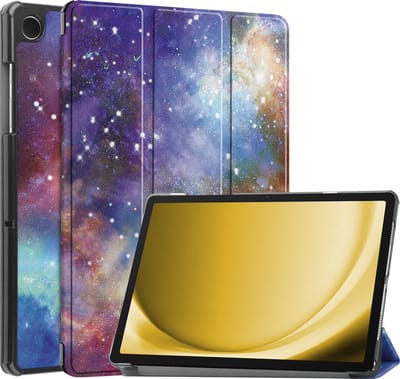 Hoes - Geschikt voor Samsung Galaxy Tab A9 - Dun & Stevig - Trifold Bookcase - Hard Cover - Hardcover Book Case - Tablet Hoesje - Galaxy