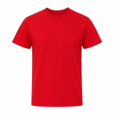 T-shirt Heren – 100% Katoen – Regular Fit – Casual Shirt – Comfortabel Dagelijks Gebruik - Rood - L