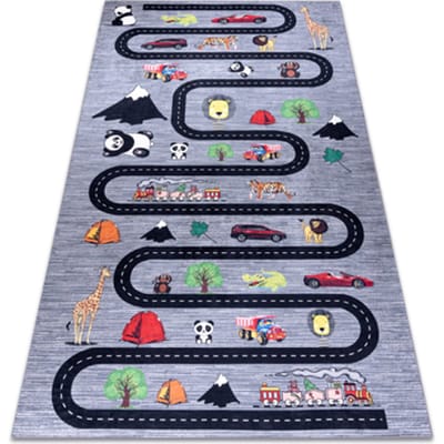 Kleden Rugsx BAMBINO 2092 tapijt wasbaar Straten, auto's voor 80x150 cm