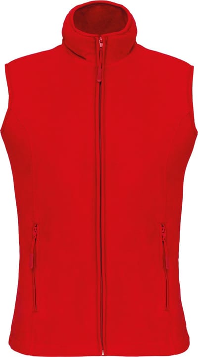 Kariban Bodywarmer van microfleece dames K906 - Red - XS