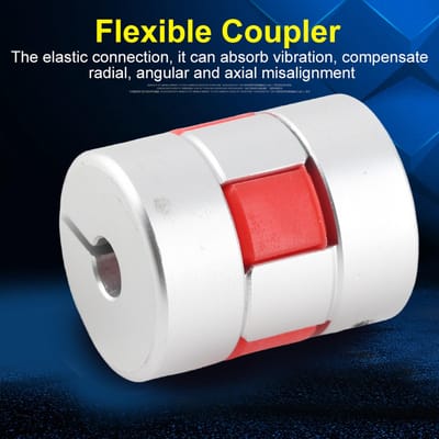 Flexibele Spindelkoppeling OD20mm X L25mm CNC Stappenmotor Koppeling Connector white