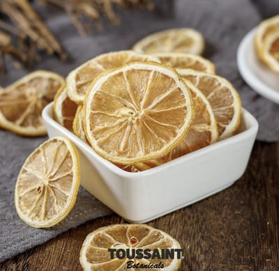 Toussaint Botanicals Gedroogde Citroenschijfjes – 100 gram Premium Cocktail Garnish | 100% Natuurlijk