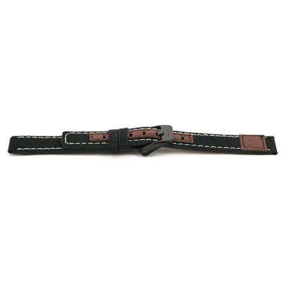 Coolwatch Horlogeband CS.245 - Kids - 16 mm - Zwart Bruin