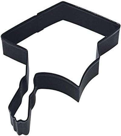 Koekjesvorm Afstudeer - Koekjessteker Graduation - Bakken voor diploma - Gecoat staal - 114 cm - Zwart