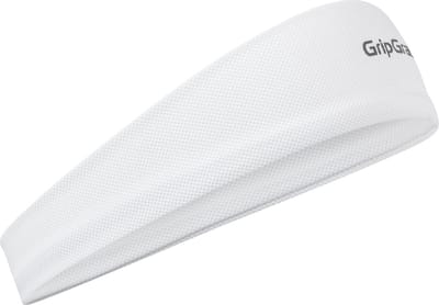 GripGrab - Lichtgewicht Zomer Fiets Zweetband voor Onder de Fietshelm Zweetbescherming Hoofdband - Wit - Unisex - Maat Onesize