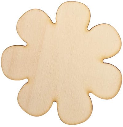 Onbewerkte Ronde bloemen - 10 cm – Standaard Natuurlijk Blank Houten Schijven - Onderzetters - CD’s Schijven - Voor Hobby, Aankondiging, Huisdecoratie Ornamenten, Houtbranden