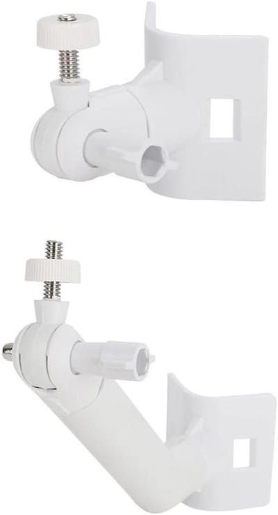 Paalmontage Beugel - Camera Houder - Beveiliging Camera - 2-in-1 Ontwerp - 12 x 11 x 8 cm - Wit