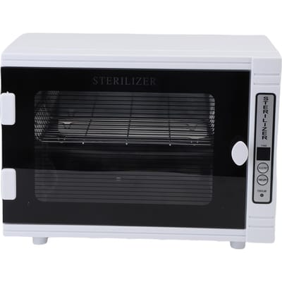 Armoire de Nettoyage pour Outils à Ongles 10L Grande Capacité Éclairage Salon de Coiffure Boîte de Nettoyage pour Outils de Coiffeur Barbershop Hôtels Maison