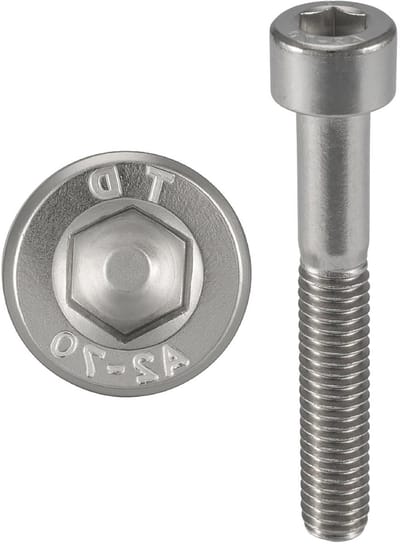 Cilinderkopschroeven - Inbusbouten CHC - Bevestigen - Roestvrij staal A2 - M10 x 60 mm - Zilverkleurig