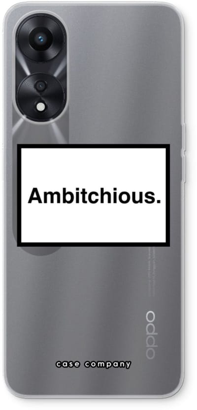 Case Company® - Hoesje geschikt voor Oppo A78 5G hoesje - Ambitchious - Soft Cover Telefoonhoesje - Bescherming aan alle Kanten en Schermrand