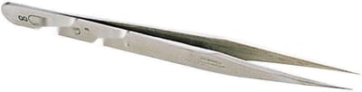 Rechte Pincet - Fijne Tip Pincet - Precisiewerk Uitvoeren - Niet-magnetisch RVS - 120mm - Zilver